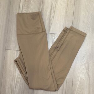 Tan High-Waisted Leggings